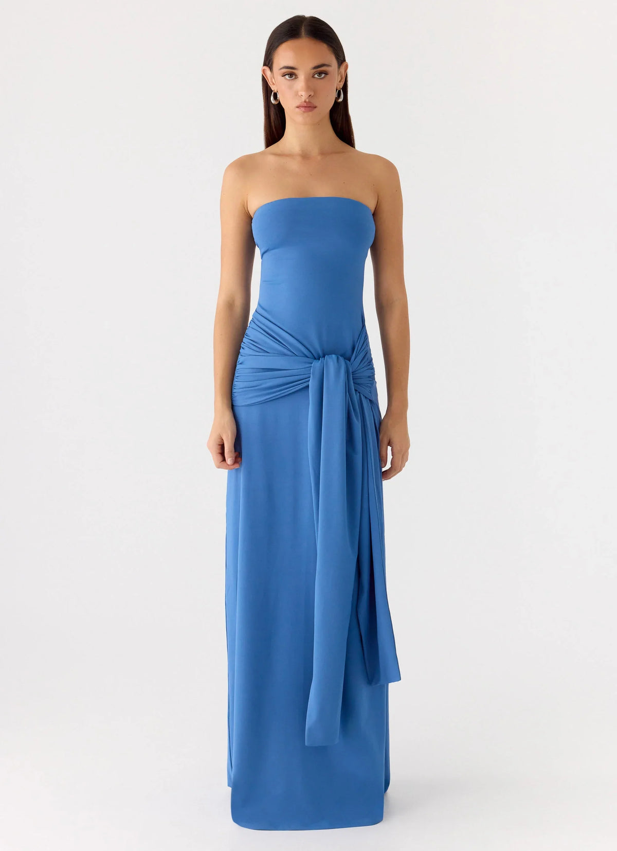 Stole My Heart Maxi Dress - Washed Navy